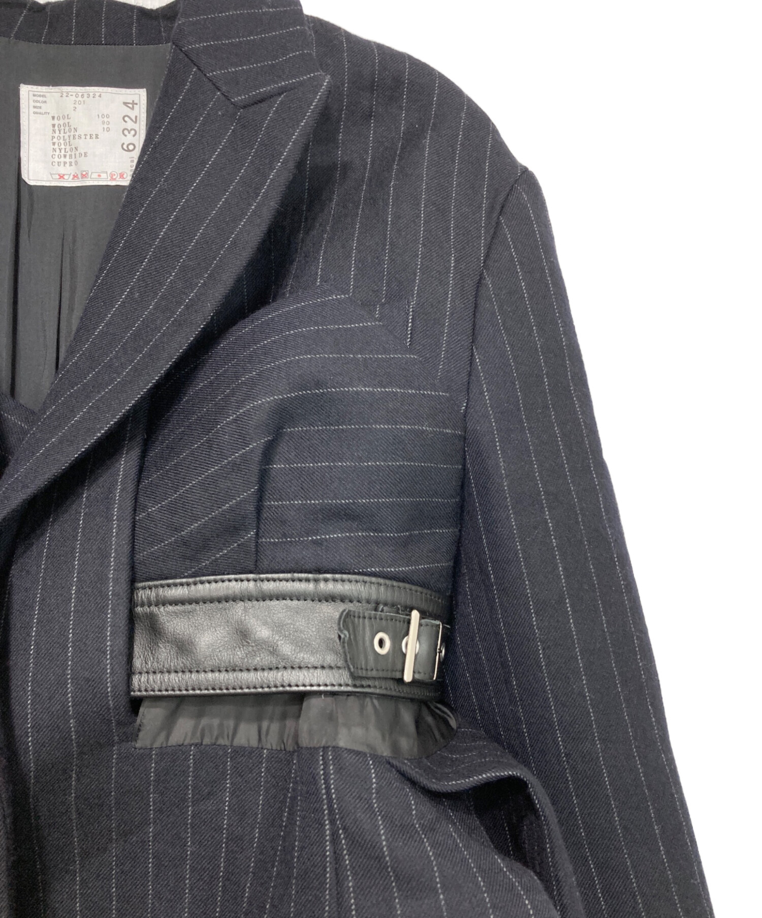 中古・古着通販】sacai (サカイ) Chalk Stripe Jacketジャケット