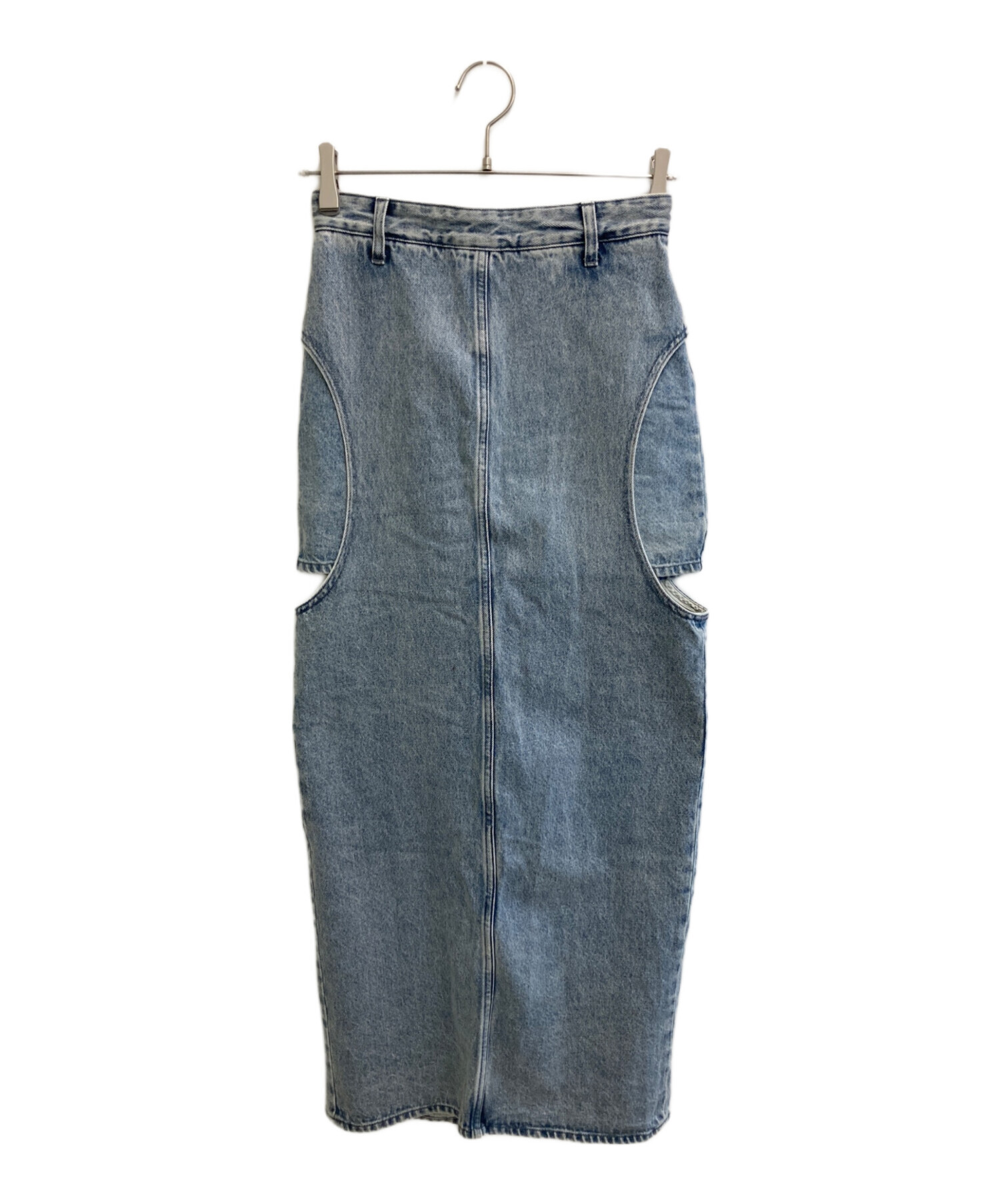 中古・古着通販】CLANE (クラネ) サークルカット レイヤード デニム