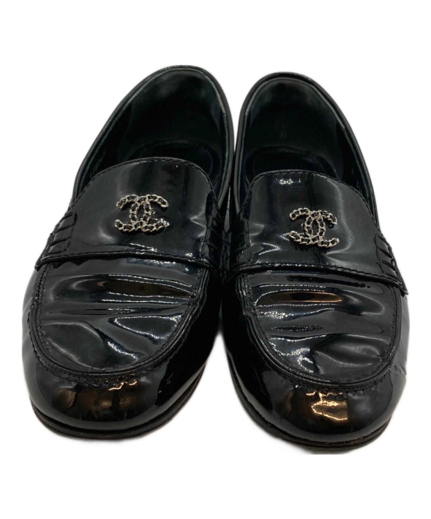 中古・古着通販】CHANEL (シャネル) ココマークチェーンローファー