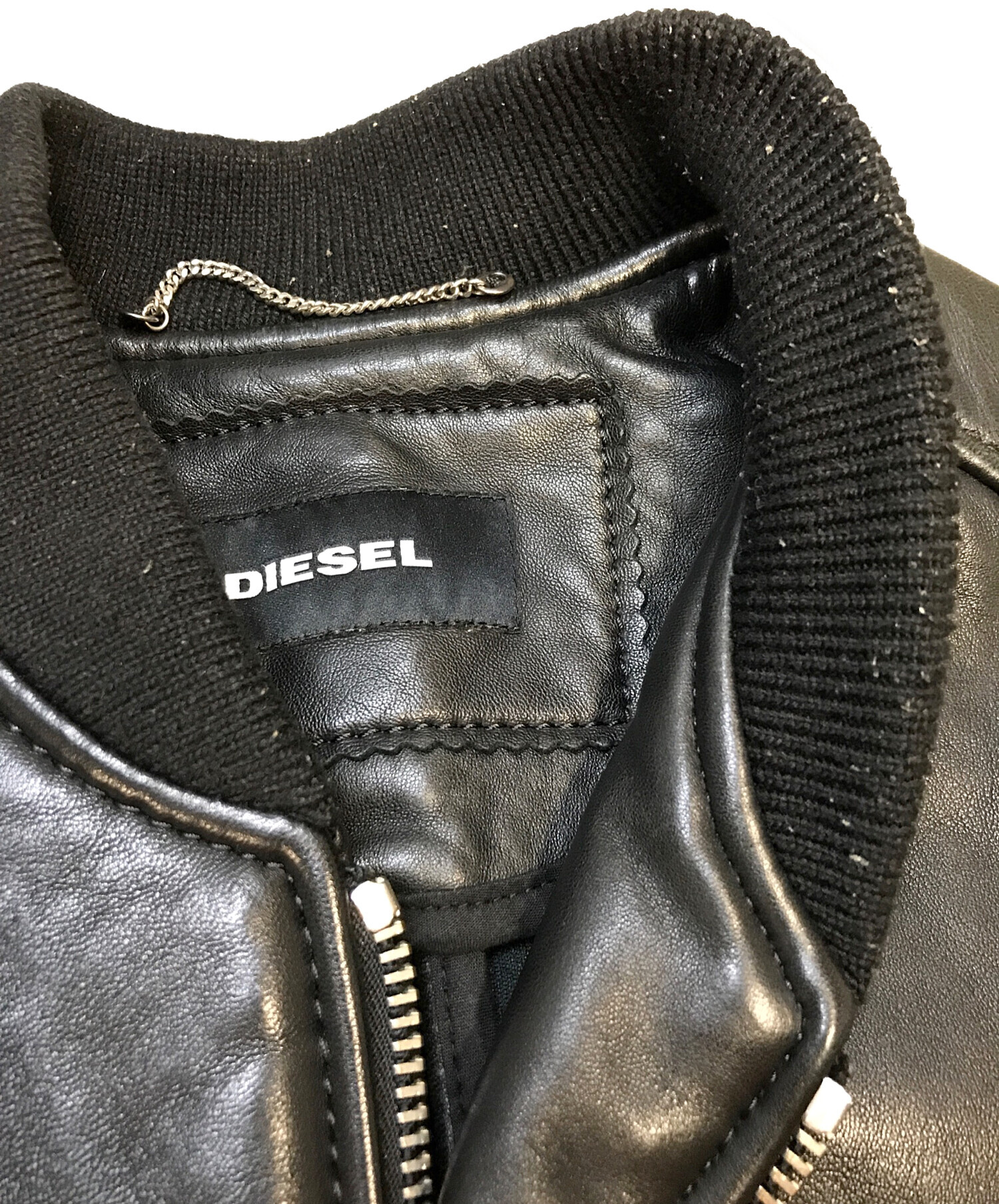 中古・古着通販】DIESEL (ディーゼル) シングルライダースジャケット