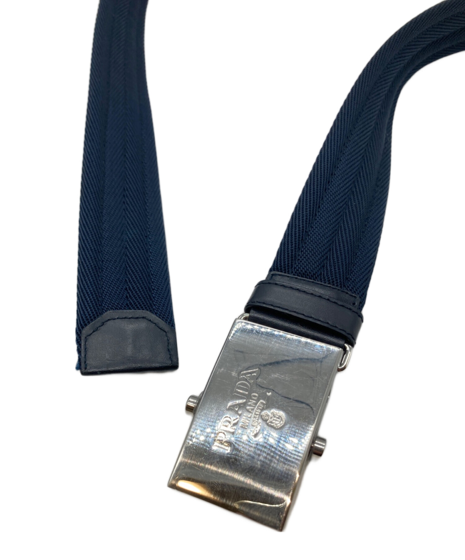 中古・古着通販】PRADA (プラダ) ガチャベルト 20 004 ネイビー
