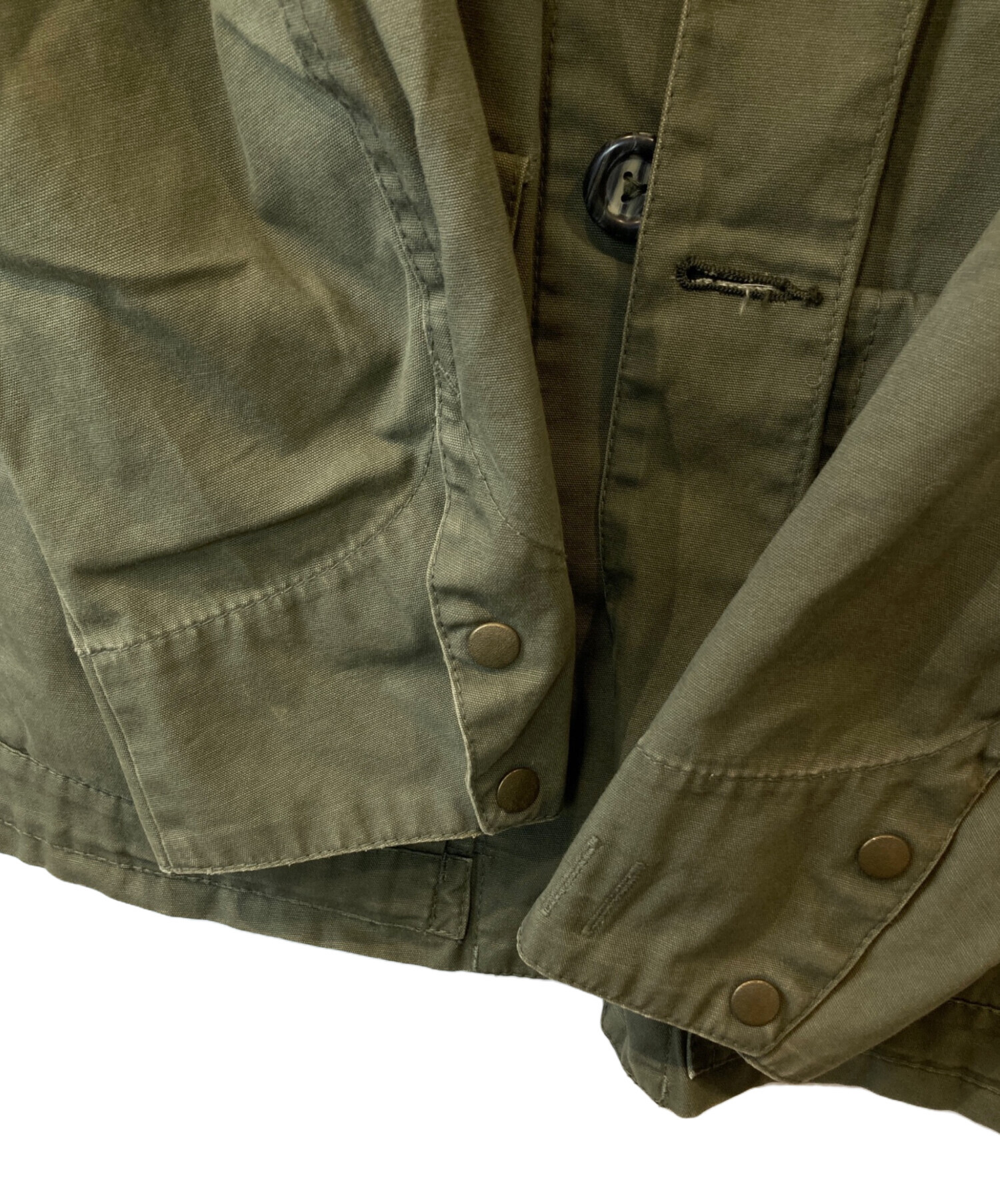 中古・古着通販】DIESEL (ディーゼル) ミリタリージャケット カーキ