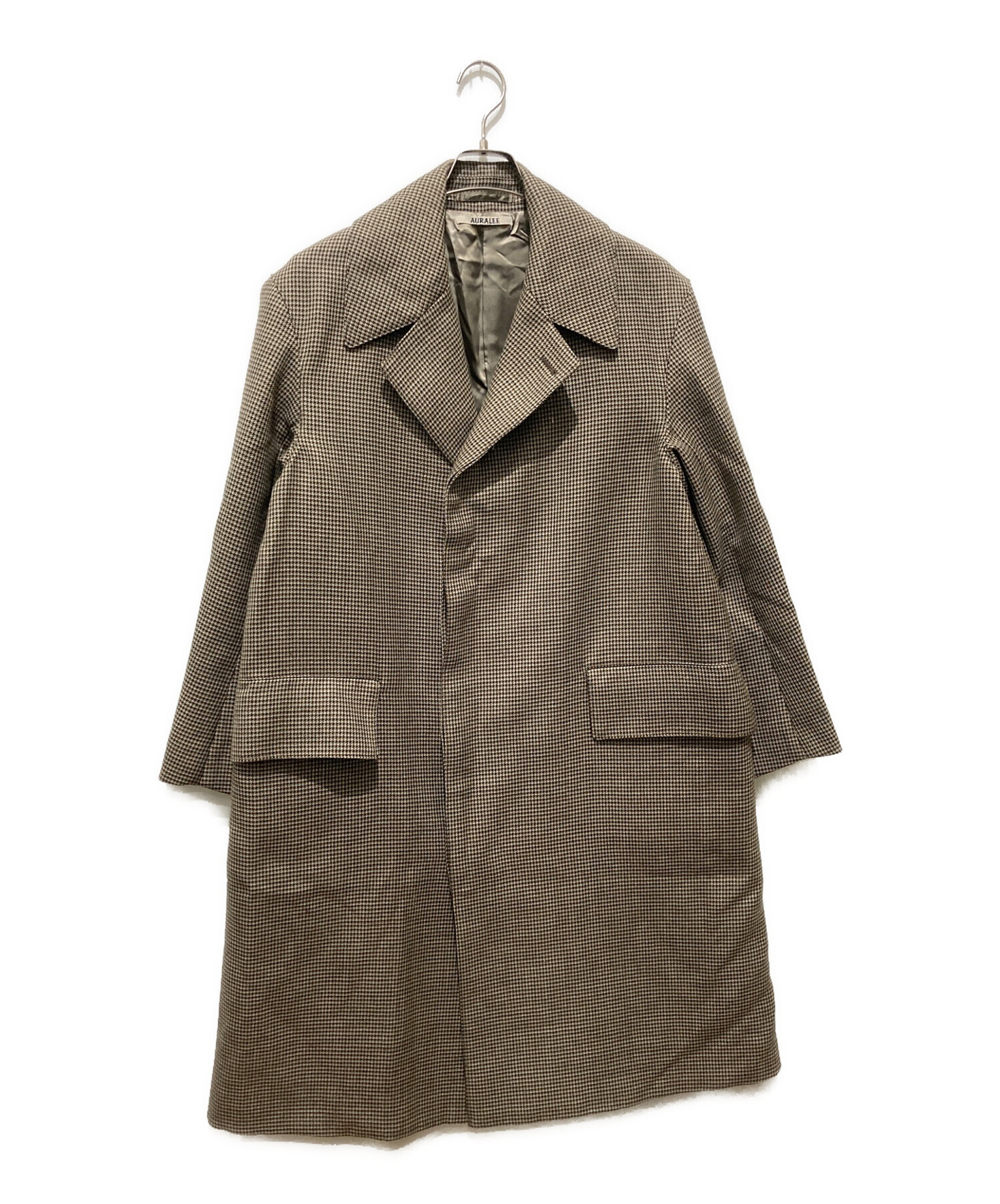 中古・古着通販】AURALEE (オーラリー) DOUBLE FACE CHECK LONG COAT