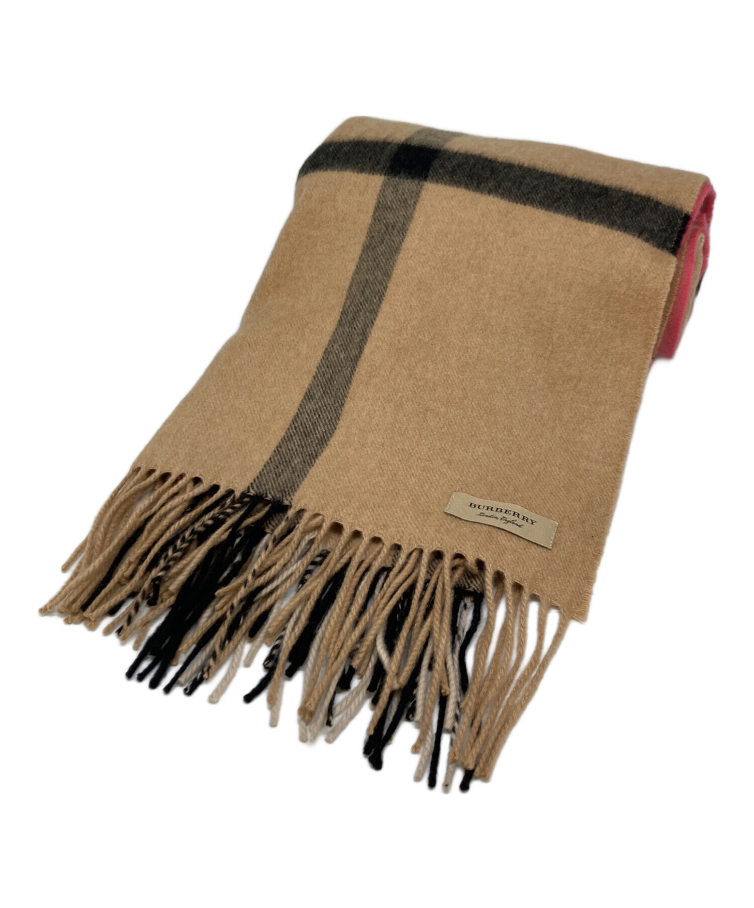 中古・古着通販】BURBERRY (バーバリー) リバーシブルカシミヤチェック