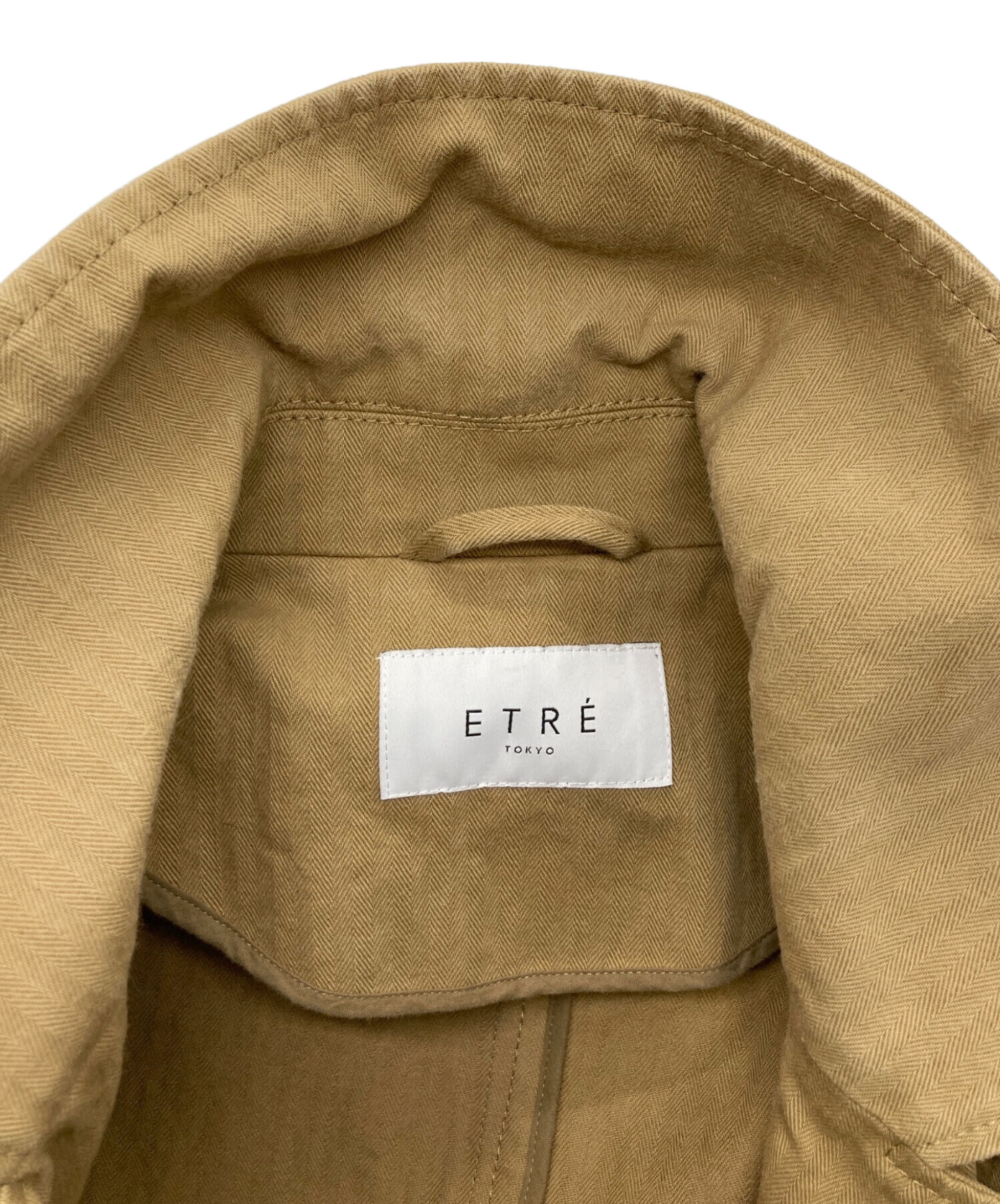 中古・古着通販】ETRE (エトレ) ヘリンボーンオーバーサイズコート