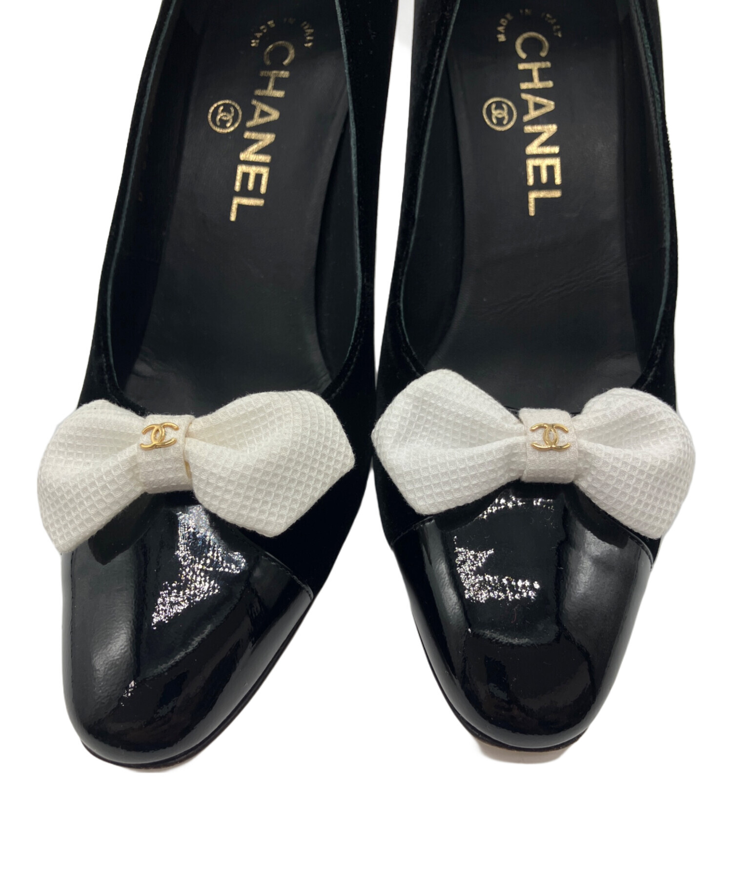 中古・古着通販】CHANEL (シャネル) ココマーク&リボン ベルベット