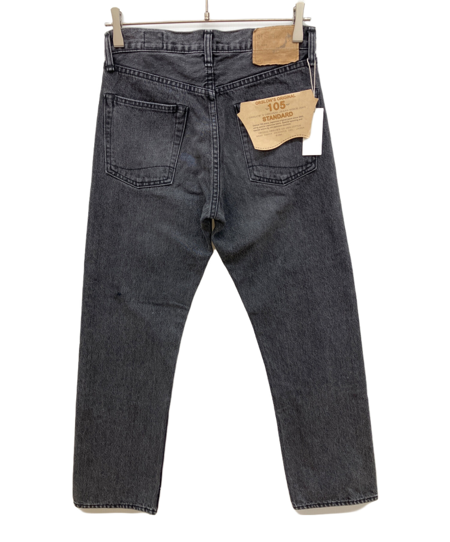 中古・古着通販】orSlow (オアスロウ) 105 90'S BLACK DENIM STONE