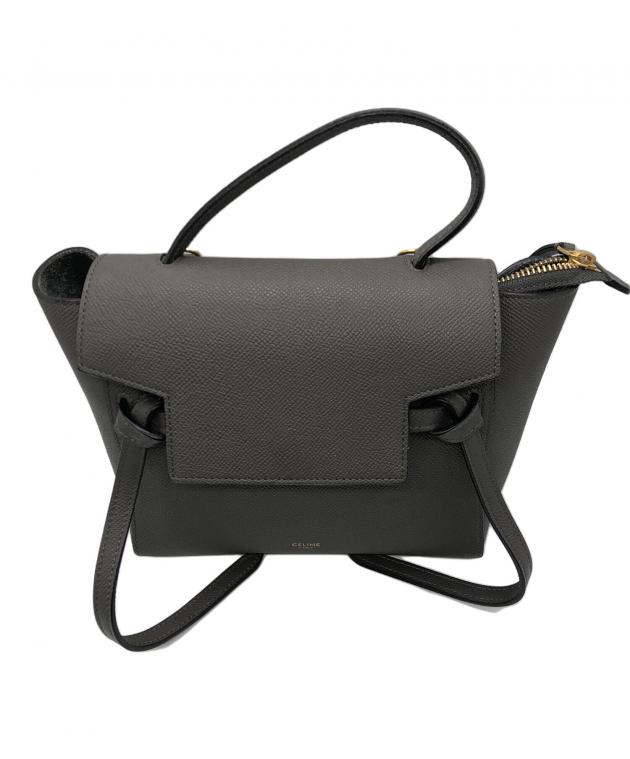 中古・古着通販】CELINE (セリーヌ) 2WAYショルダーバッグ グレー