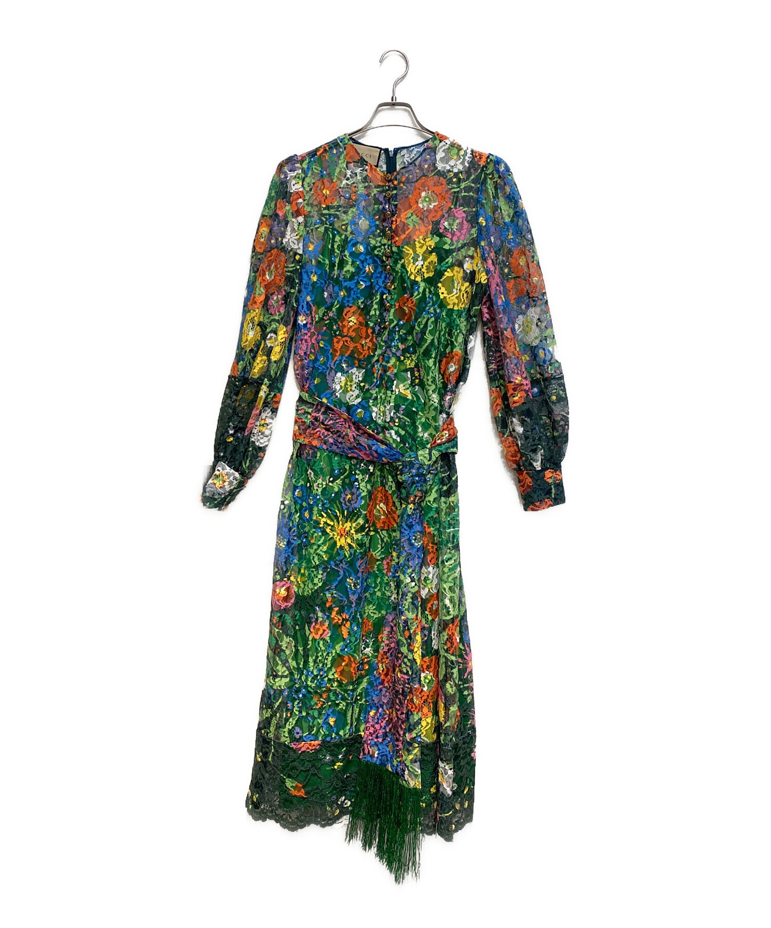 中古・古着通販】GUCCI (グッチ) Ken Scott Printed Lace Dress（ケン