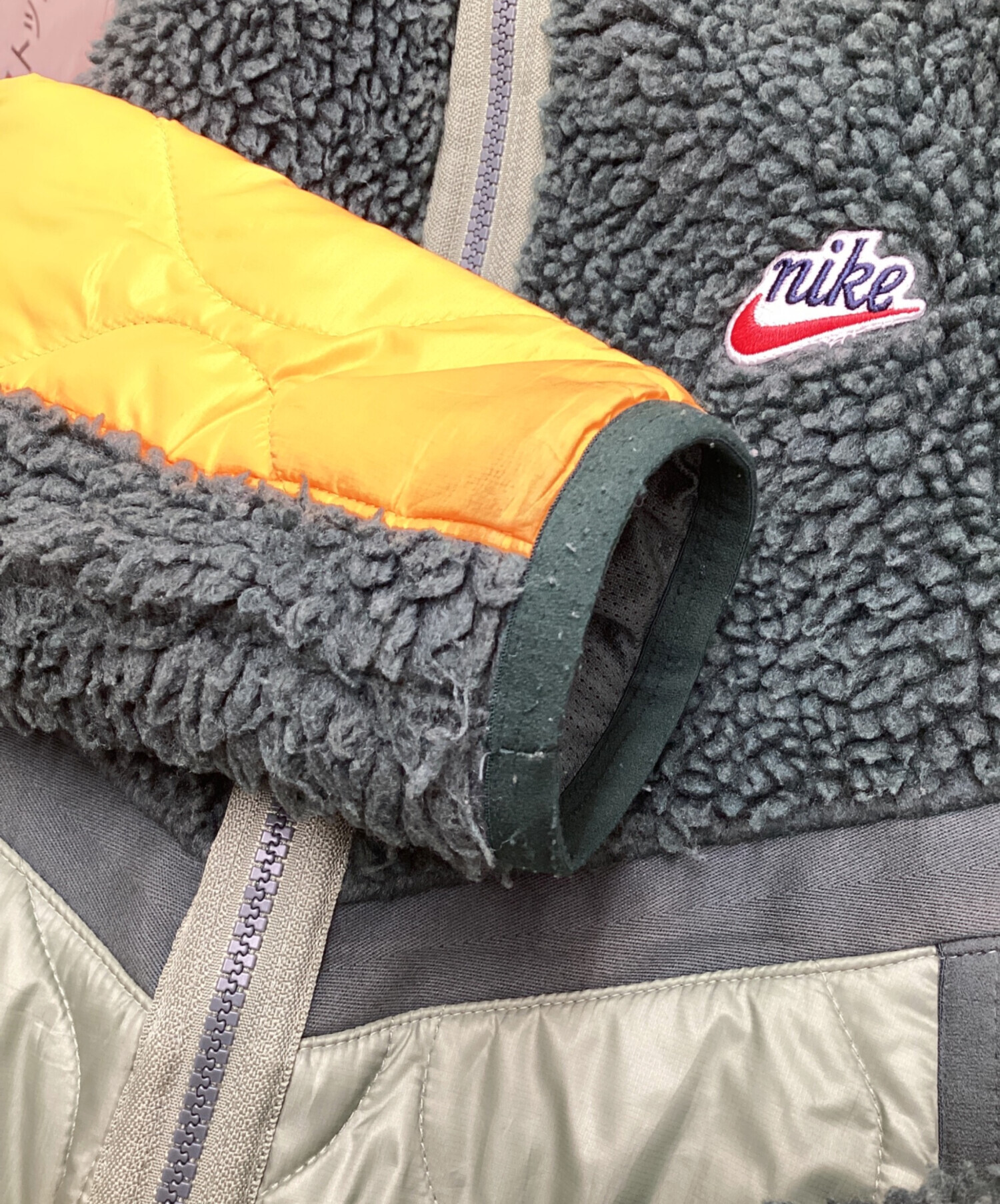 中古・古着通販】NIKE (ナイキ) ボアフリース キルティングジャケット