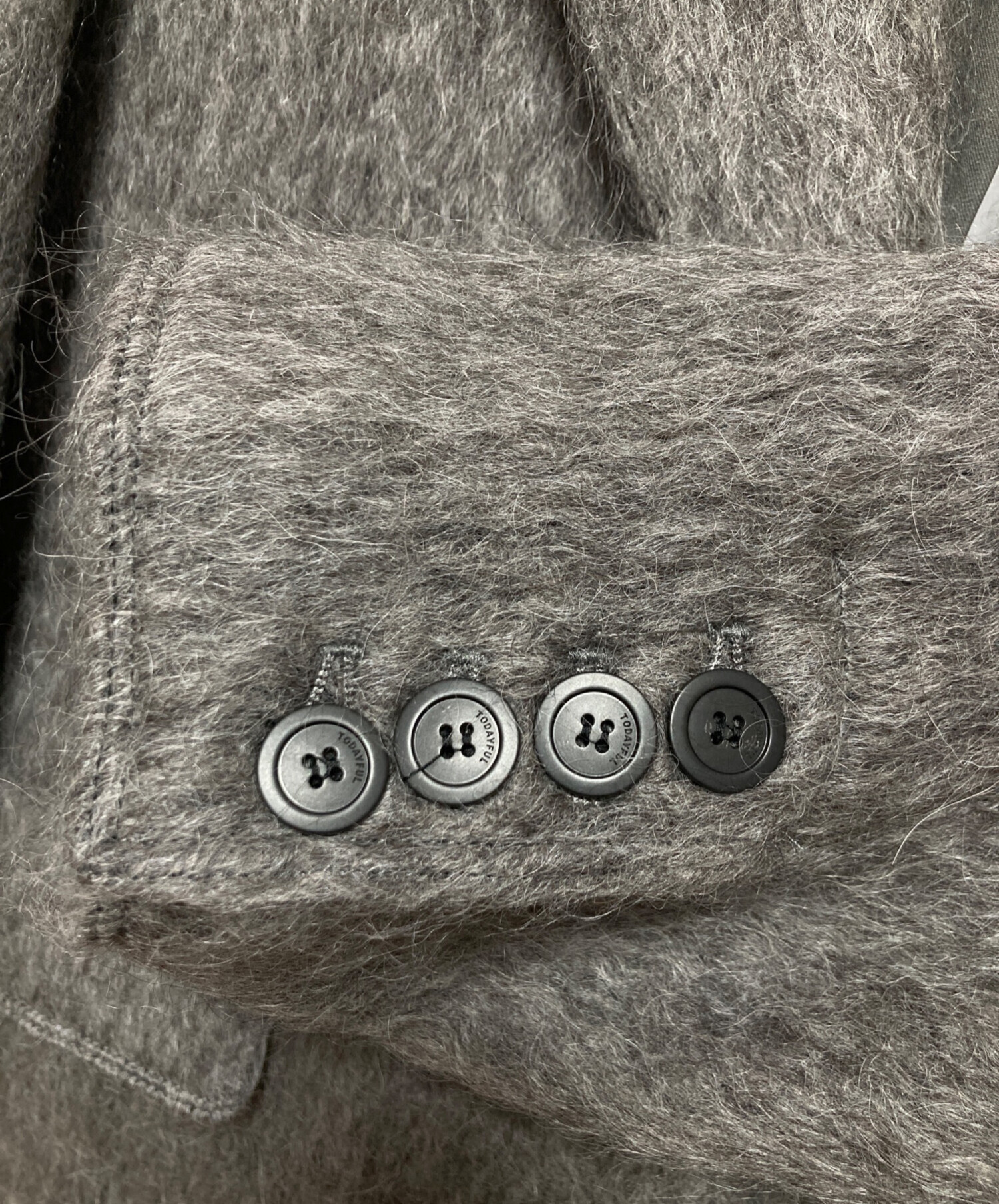 中古・古着通販】TODAYFUL (トゥデイフル) Shaggy Over Jacket グレー