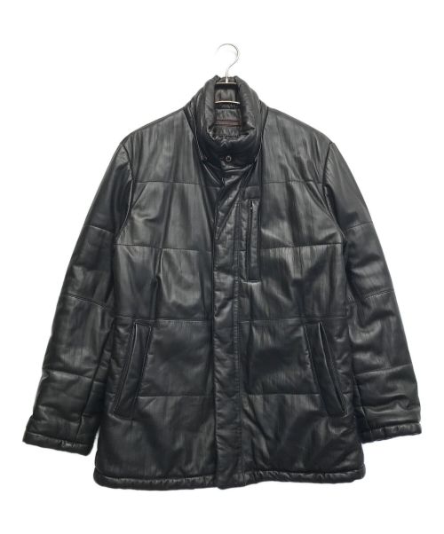 907 BALMAIN バルマン レザーコート 黒 9号