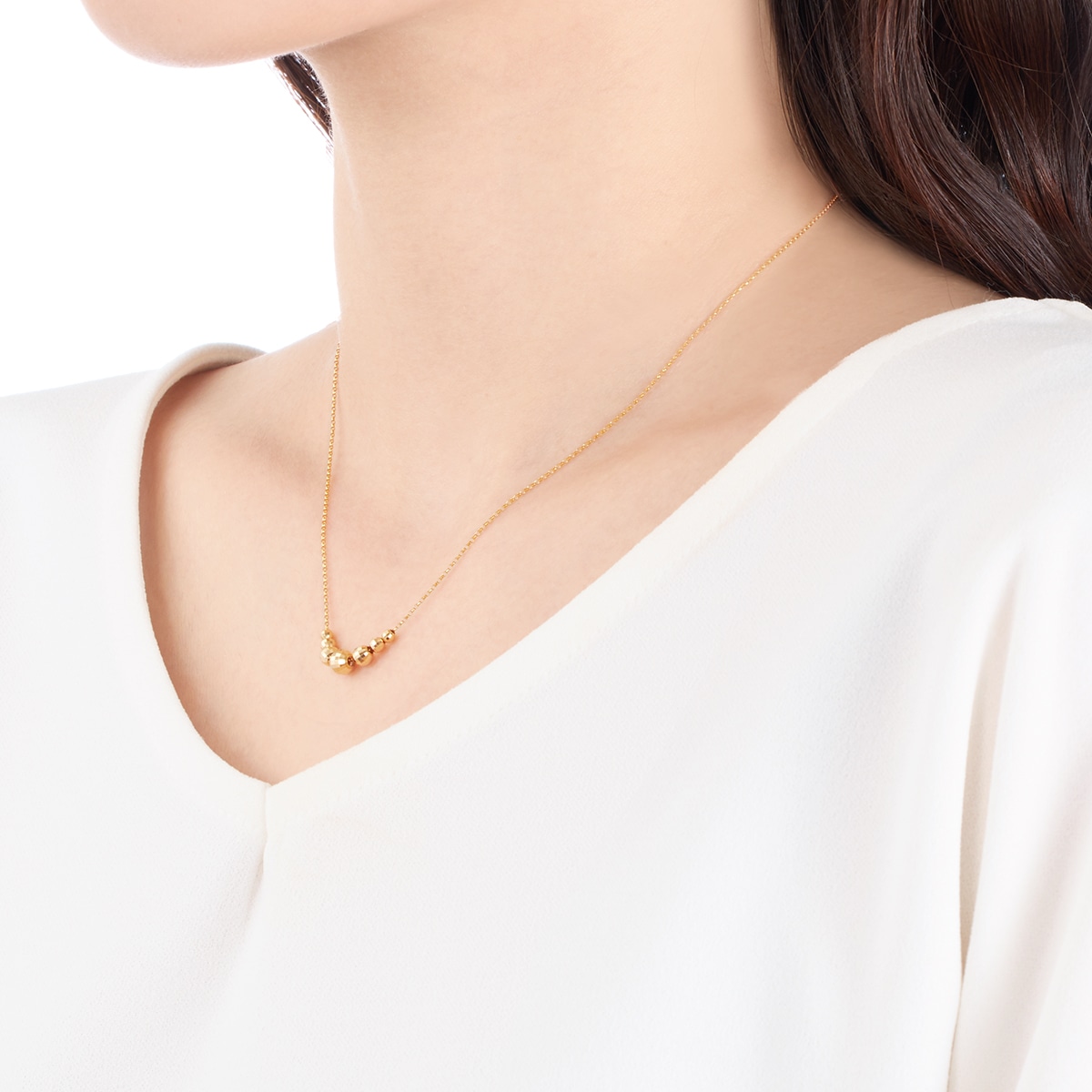 K18イエローゴールドネックレス(RNC082)|TSUTSUMI（ジュエリーツツミ