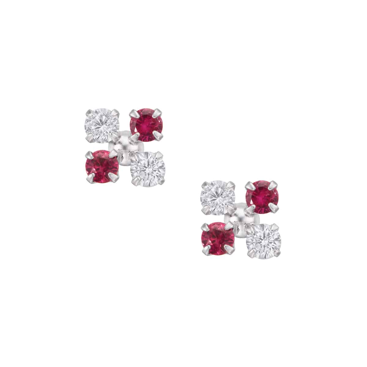 K10ホワイトゴールドルビーピアス(RPE360-004)|TSUTSUMI（ジュエリー