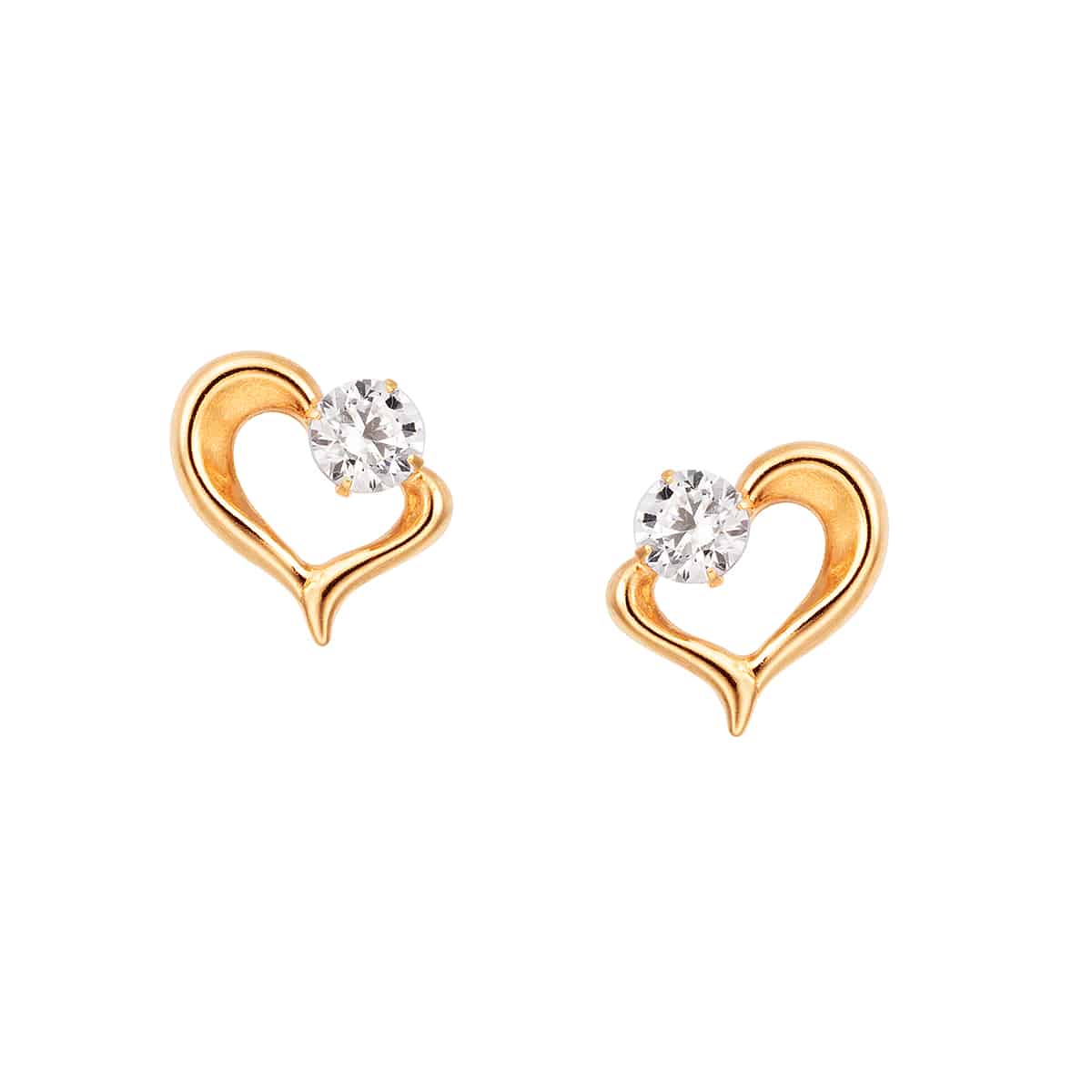 K18イエローゴールドキュービックピアス(RPE731-003)|TSUTSUMI