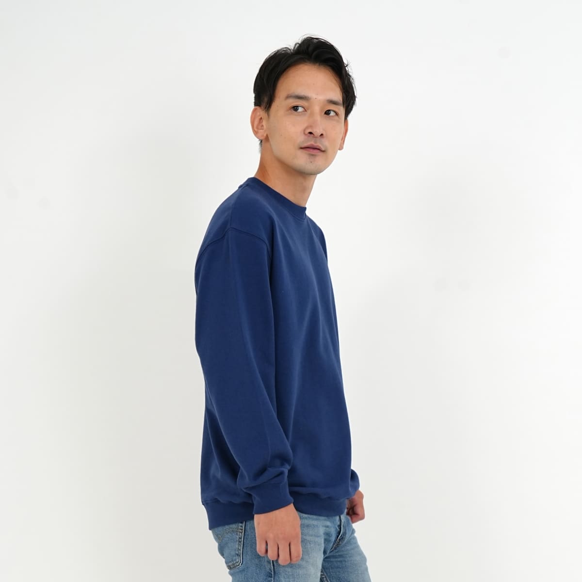8.8オンス オーセンティック パイル クルーネック スウェット（裏