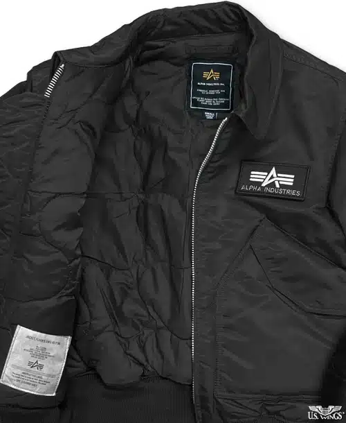Alpha Black CWU-45P Flight Jacket- US Wings, Inc.