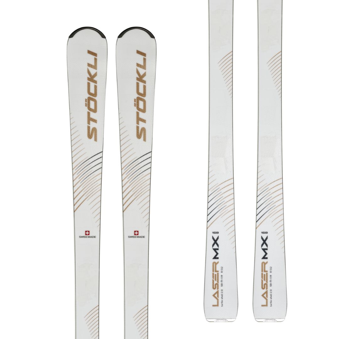 Stockli Laser MX 2025 Carving Ski with Plate and Bindings – Utah
