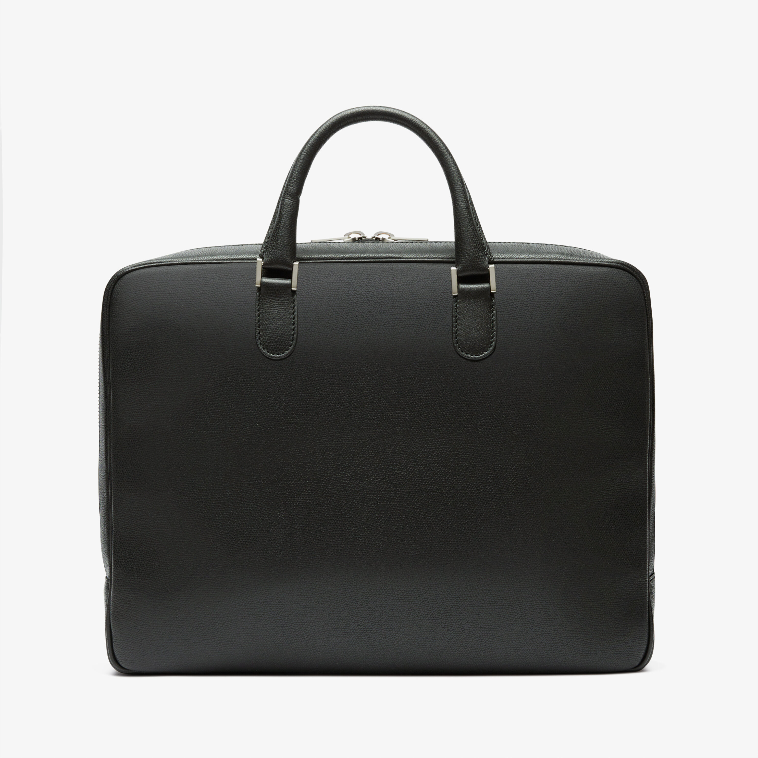 Black Leather Medium business bag | Valextra Avietta