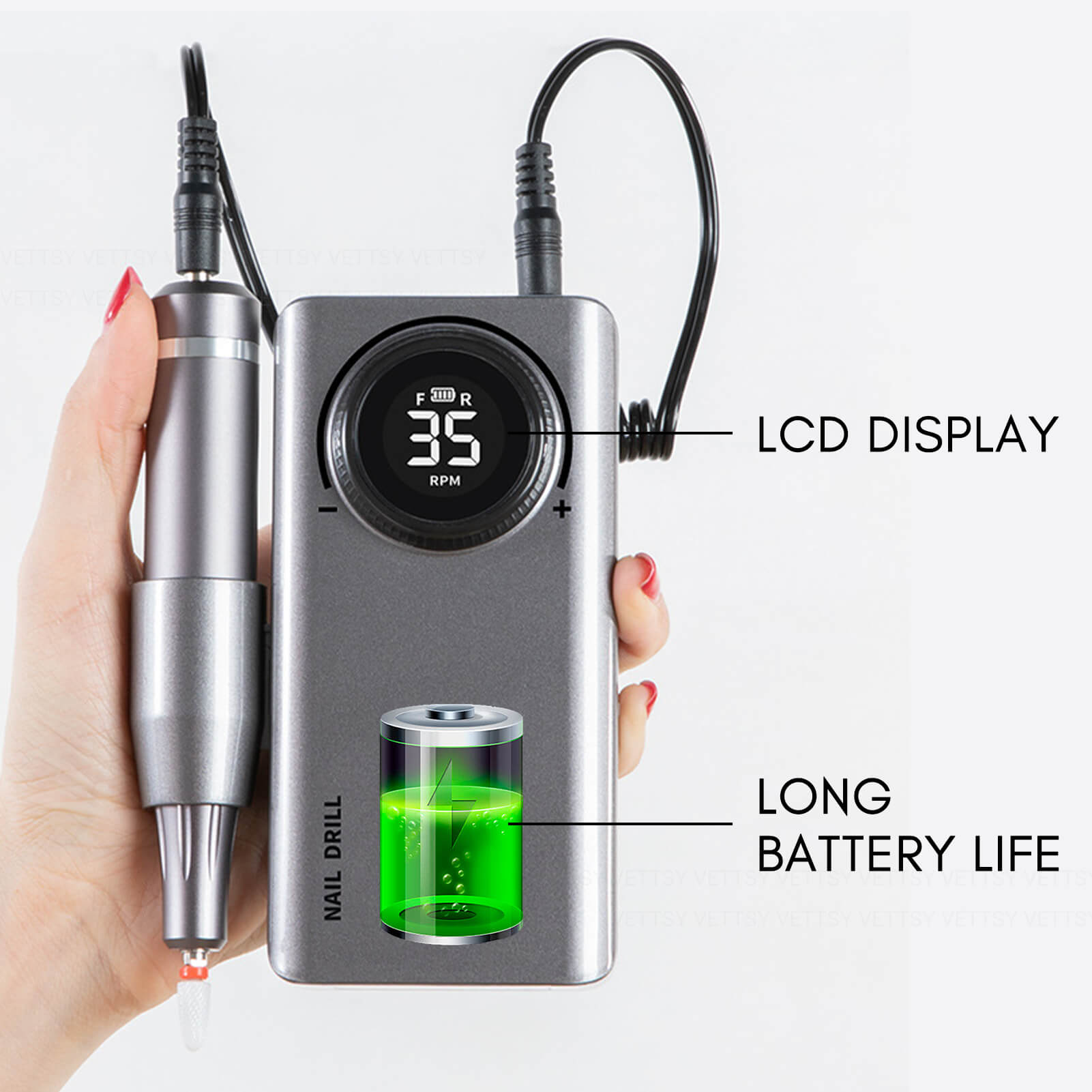 Professional Nail Drill-Silver – Vettsy