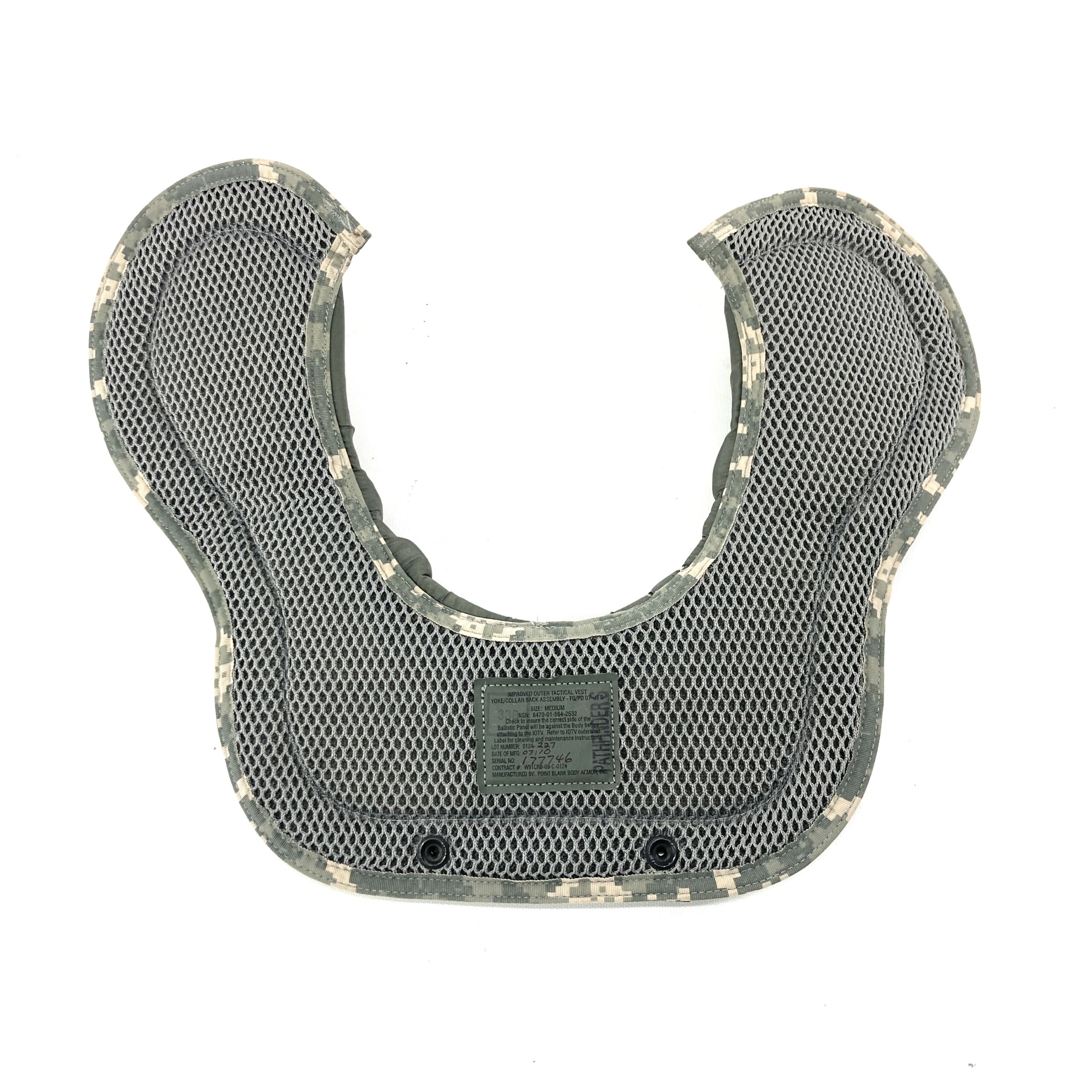 US Army Gen 1 IOTV Back Yoke & Collar Assembly, UCP - Venture Surplus