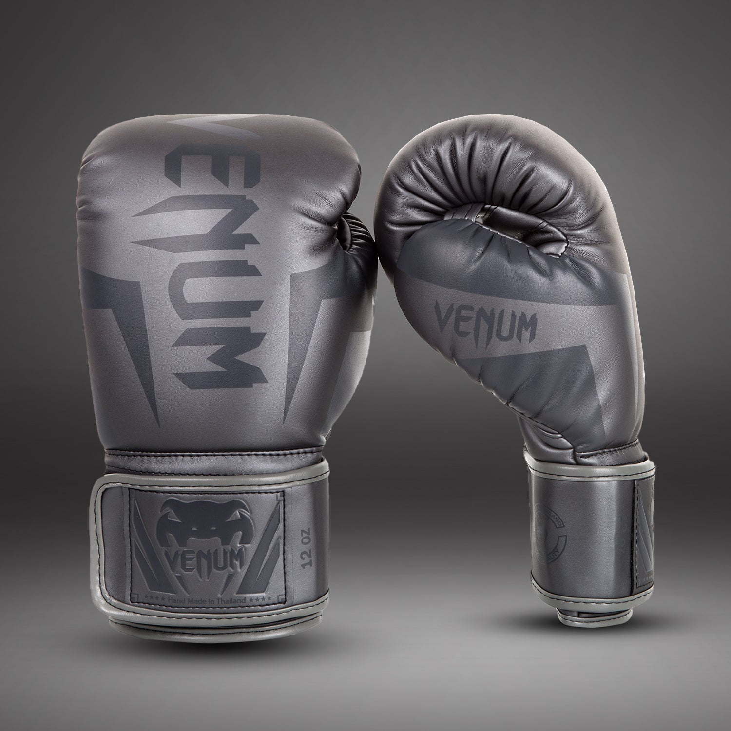Venum Elite Boxing Gloves - Grey/Grey - Venum