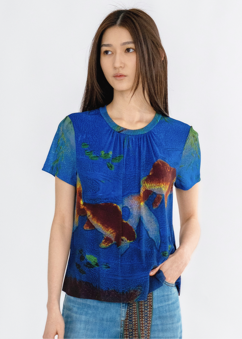 GOLDFISH REVIVAL 2025 RUFFLED TOP – Vivienne Tam Store
