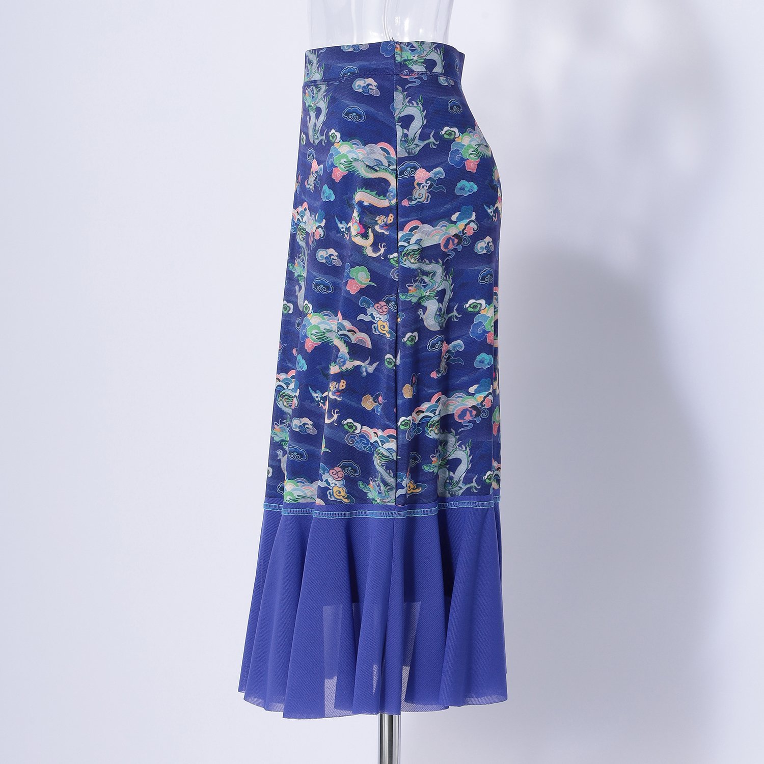 DRAGON BRUSH PRINT ON ST NET スカート｜VIVIENNE TAM（ヴィヴィアン