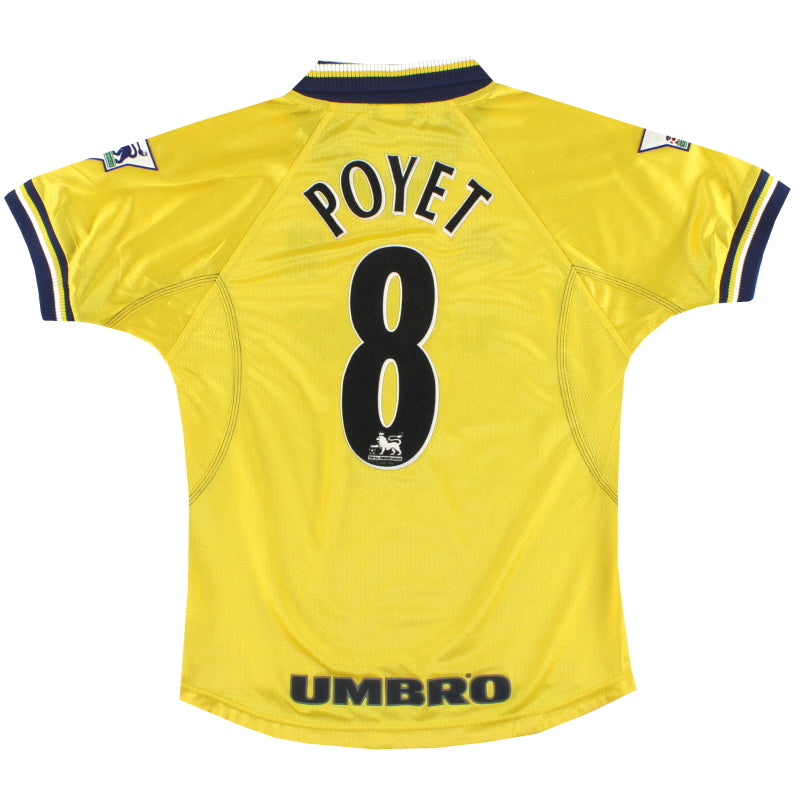1998-00 Chelsea Umbro Third Shirt Poyet #8 Y | Vintage Football Shirts