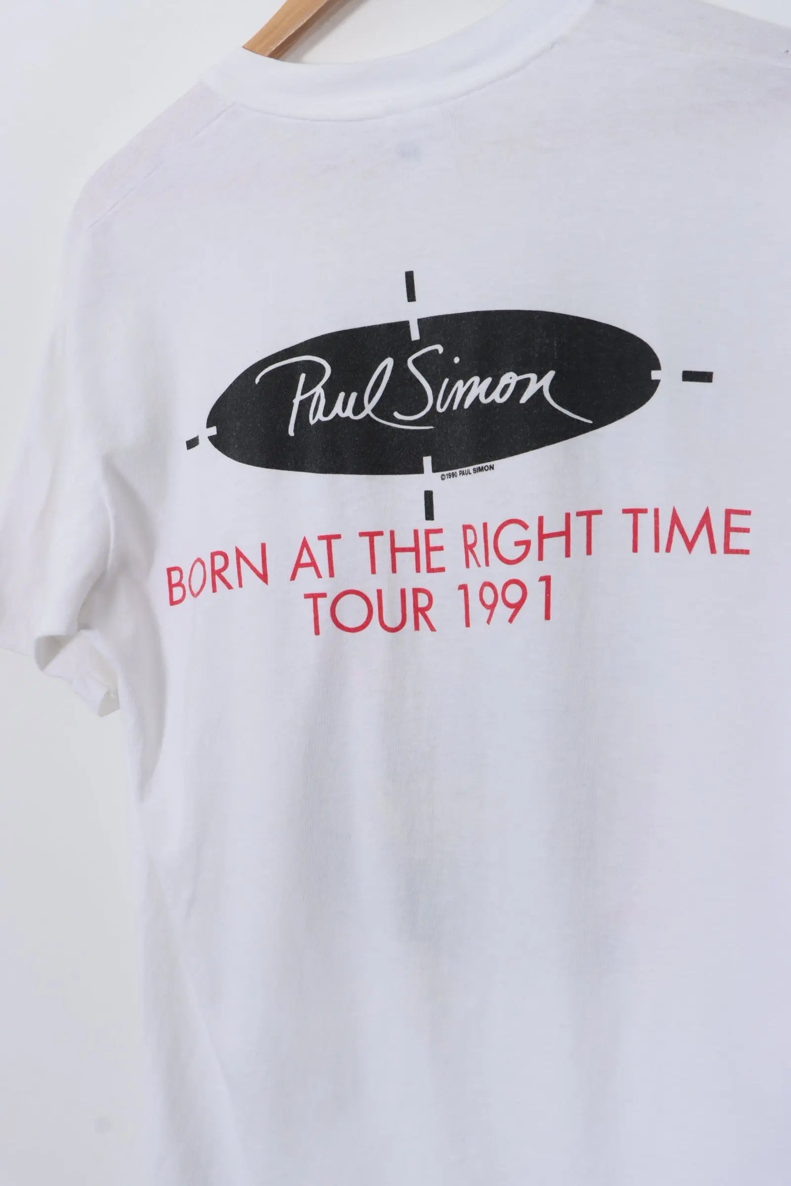 1991 Paul Simon 'Born at the Right Time' Tour USA Made T-shirt (M