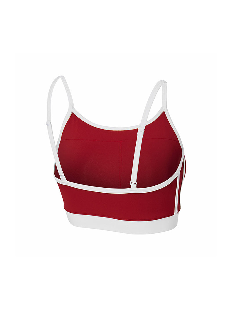 配色ダブルライン ブラトップ