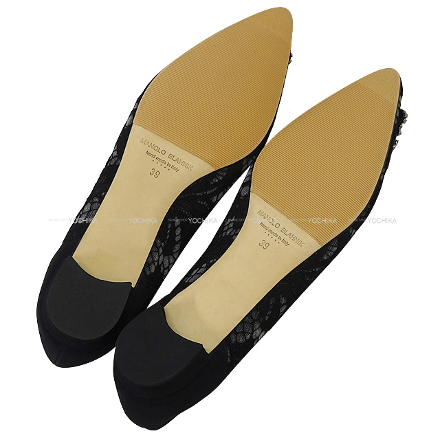 MANOLO BLAHNIK マノロブラニク バレエシューズ レース ハンギシ