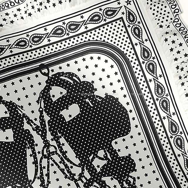 HERMES エルメス スカーフ カレ70 フリル ブリッド ドゥ ガラ バンダナ