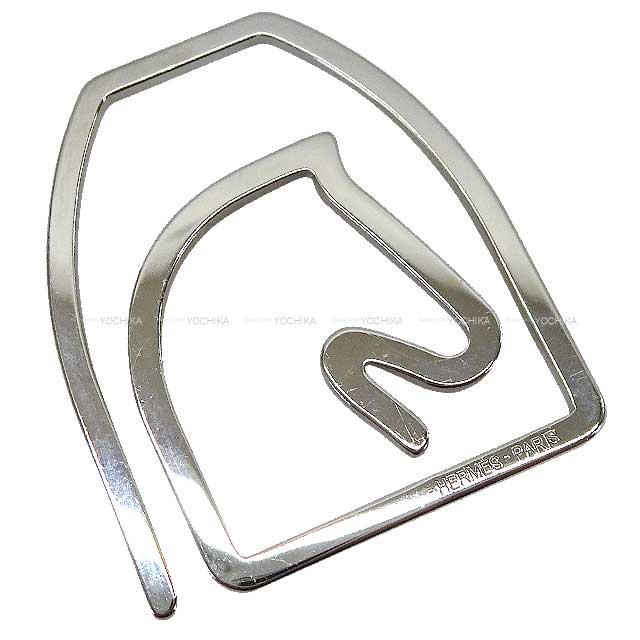 HERMES エルメス マネークリップ エケストル シルバー パラディウム