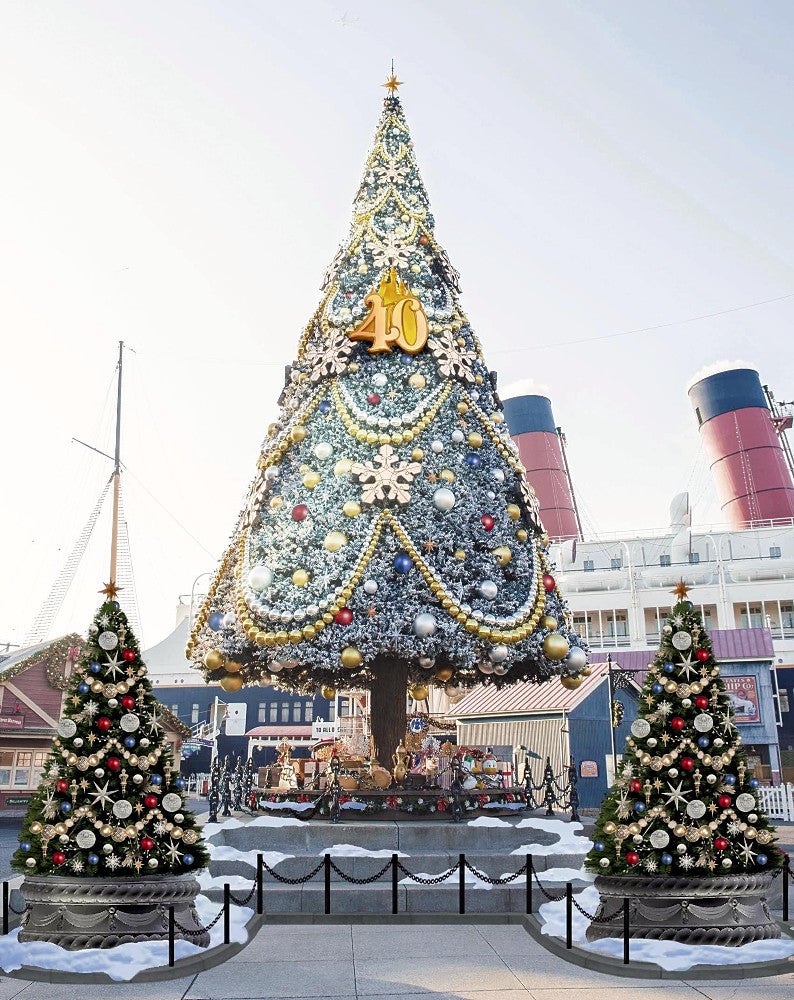 ディズニーシーに15mの巨大クリスマスツリー…11月から、4年ぶり