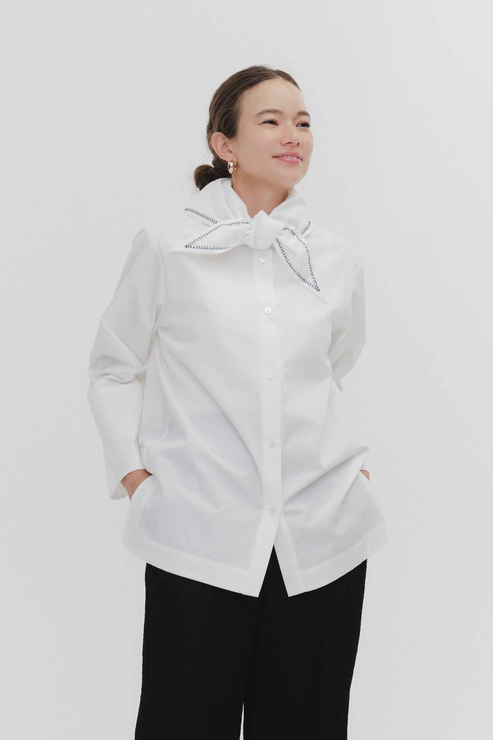 yori 【shirocon】ホイップカラーブラウス 34 shirocon】ヨリyori