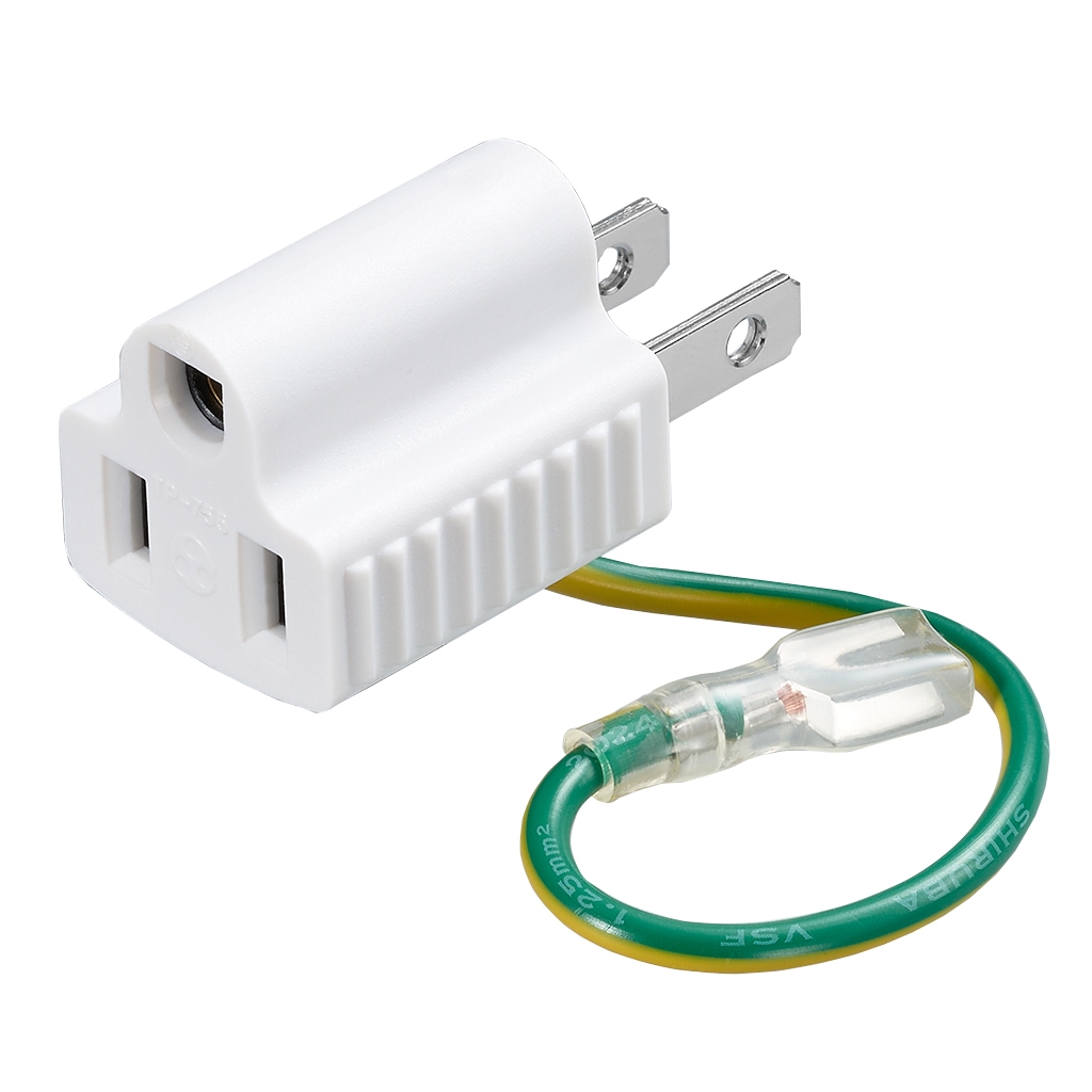 L型プラグアダプター横黒1個口｜YAZAWA CORPORATION