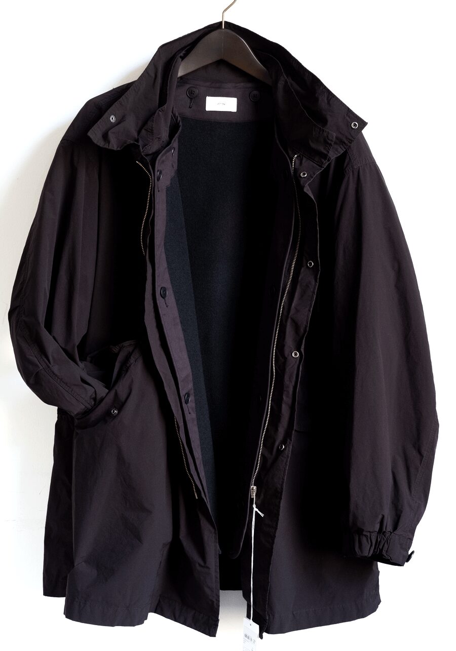 ATON AIR WEATHER SHORT MODS COAT | 大阪心斎橋のメンズ洋服の