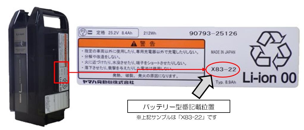 電動アシスト自転車用リチウムイオンバッテリーの無償交換（リコール