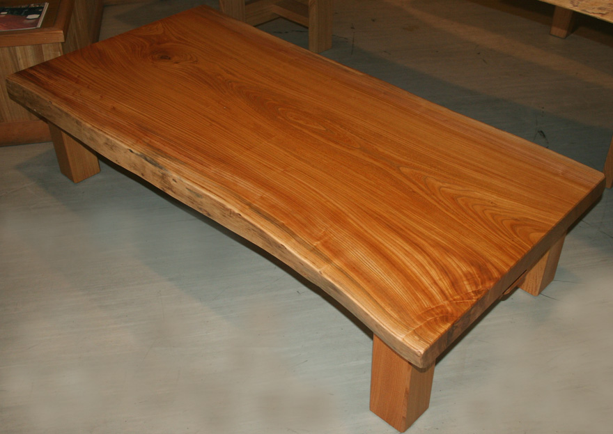 z_ke-08 欅（ケヤキ）座卓（脚付き）1.5m – 商品一覧 – 天然木無垢一枚