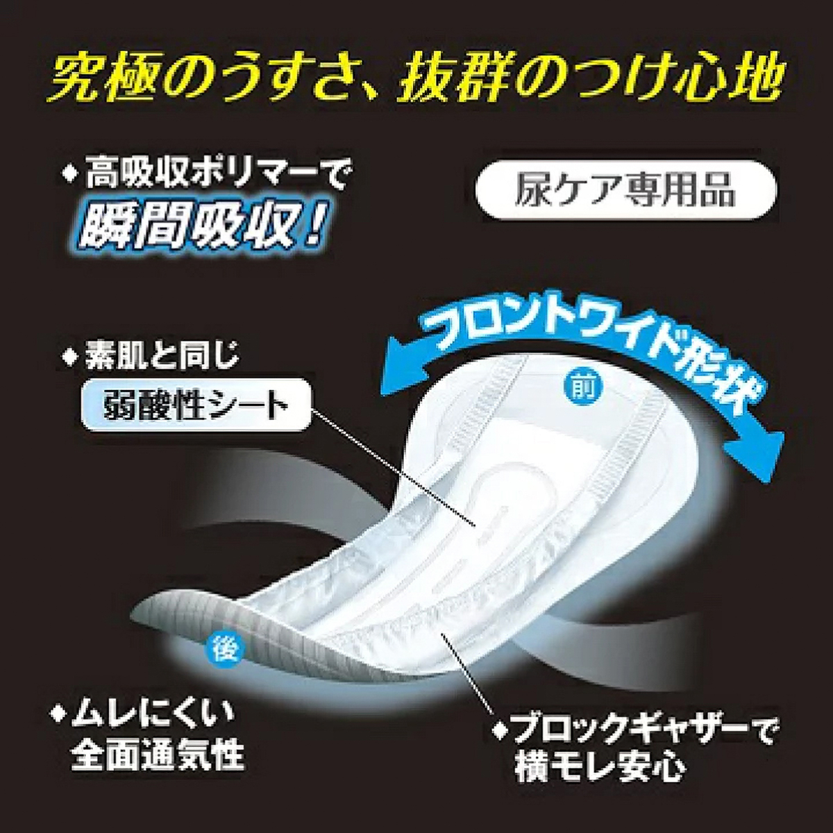 リフレ 超うす安心パッド 男性用 特に多い時も快適用 200cc 14枚