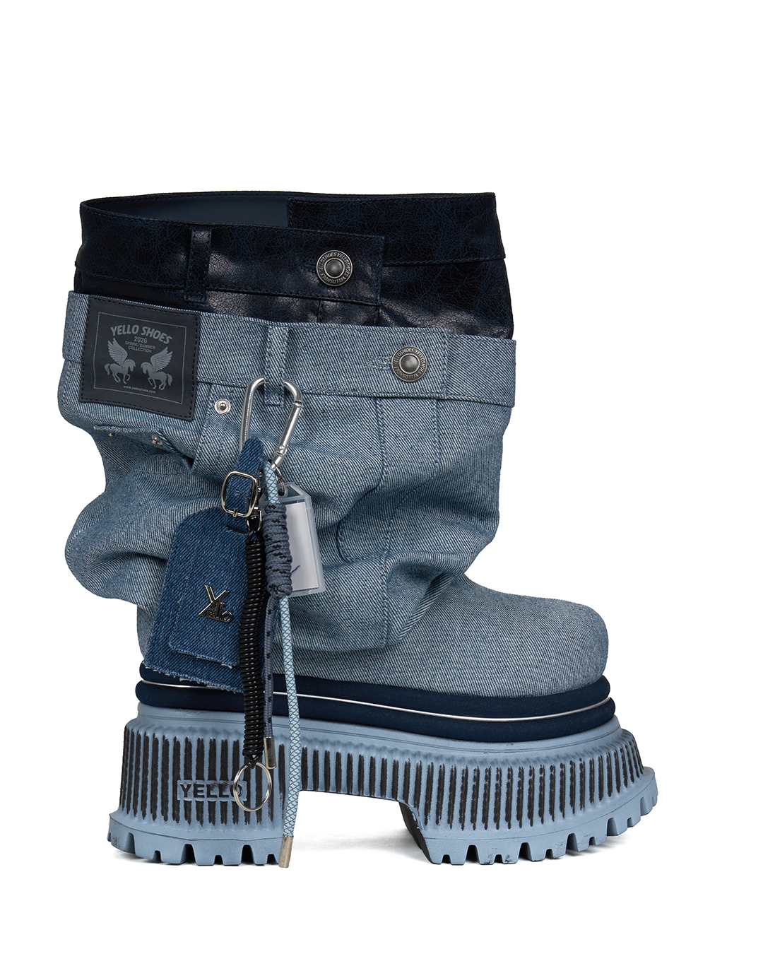 YELLO / SASSY PLATFORM SHORT BOOTS