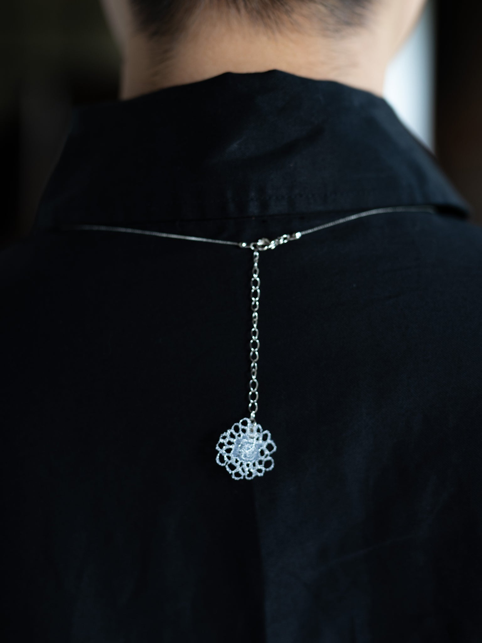 維管束 Lace necklace Silver – yuki onizuka