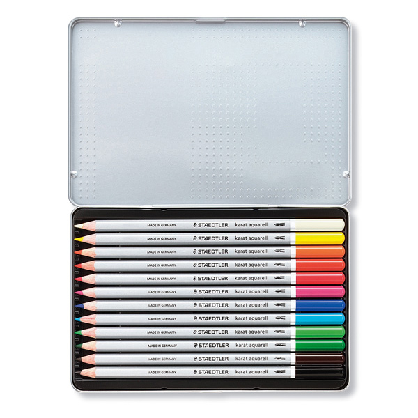 STAEDTLER ステッドラー カラト アクェレル 水彩色鉛筆 12色セット 125