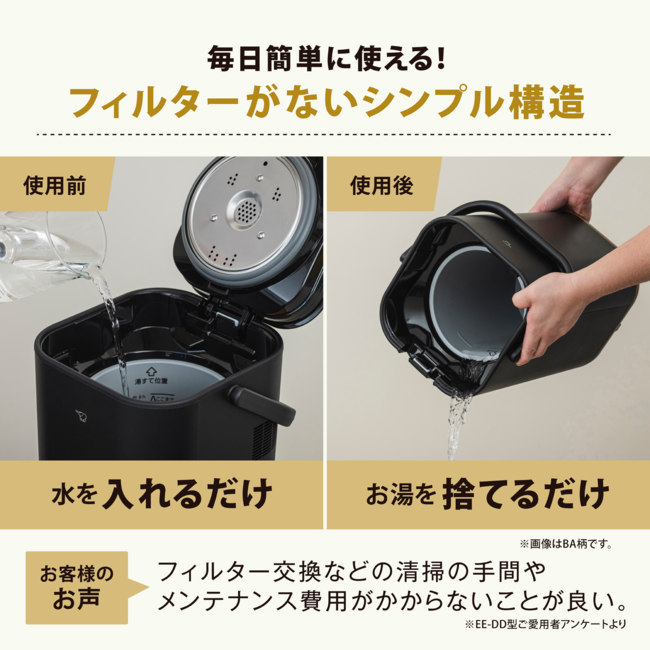STAN.加湿器 EE-FA50 WA（ホワイト） | 象印マホービン公式オンライン