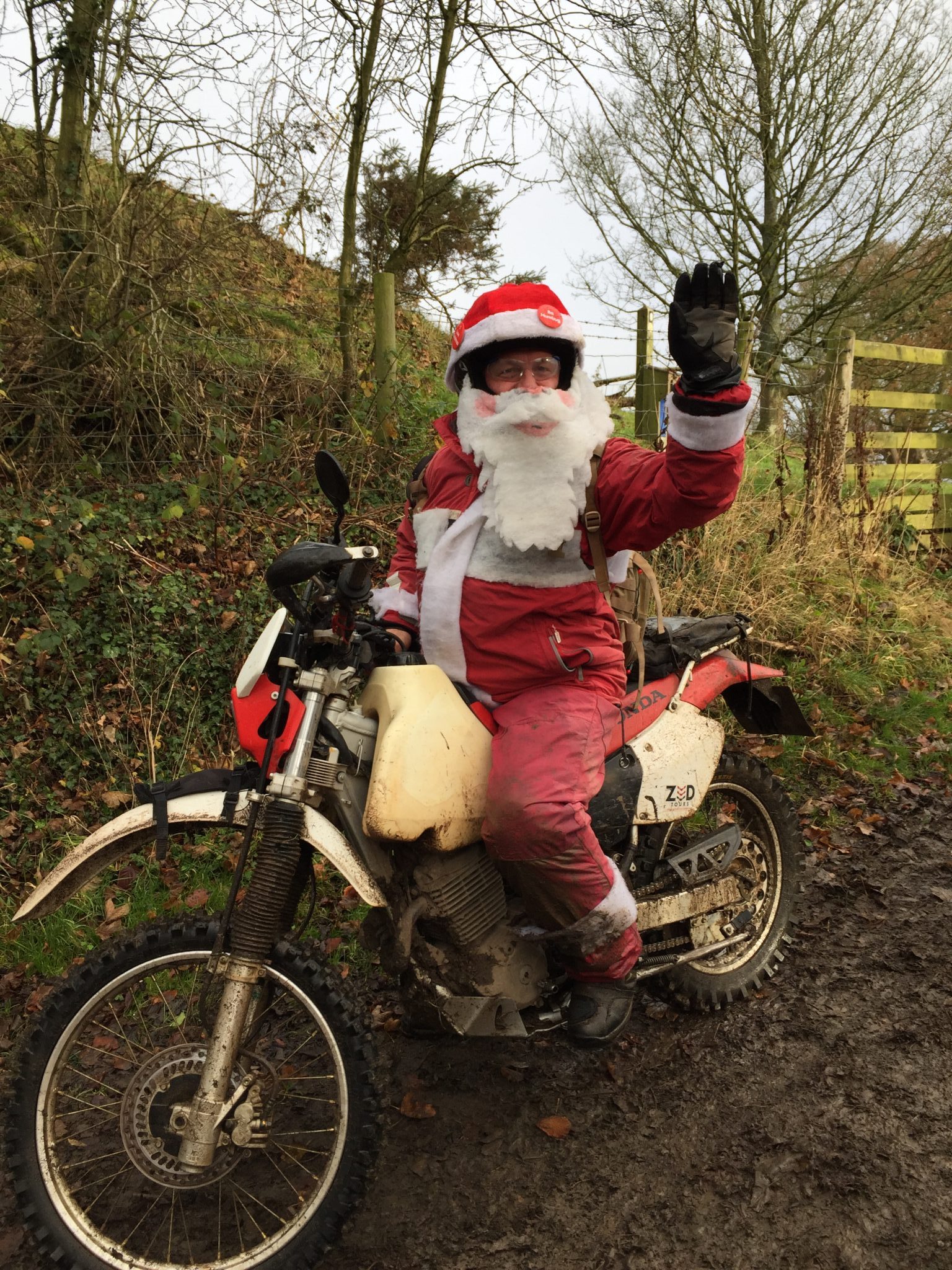 Santa Rides An XR400 » Zed Tours