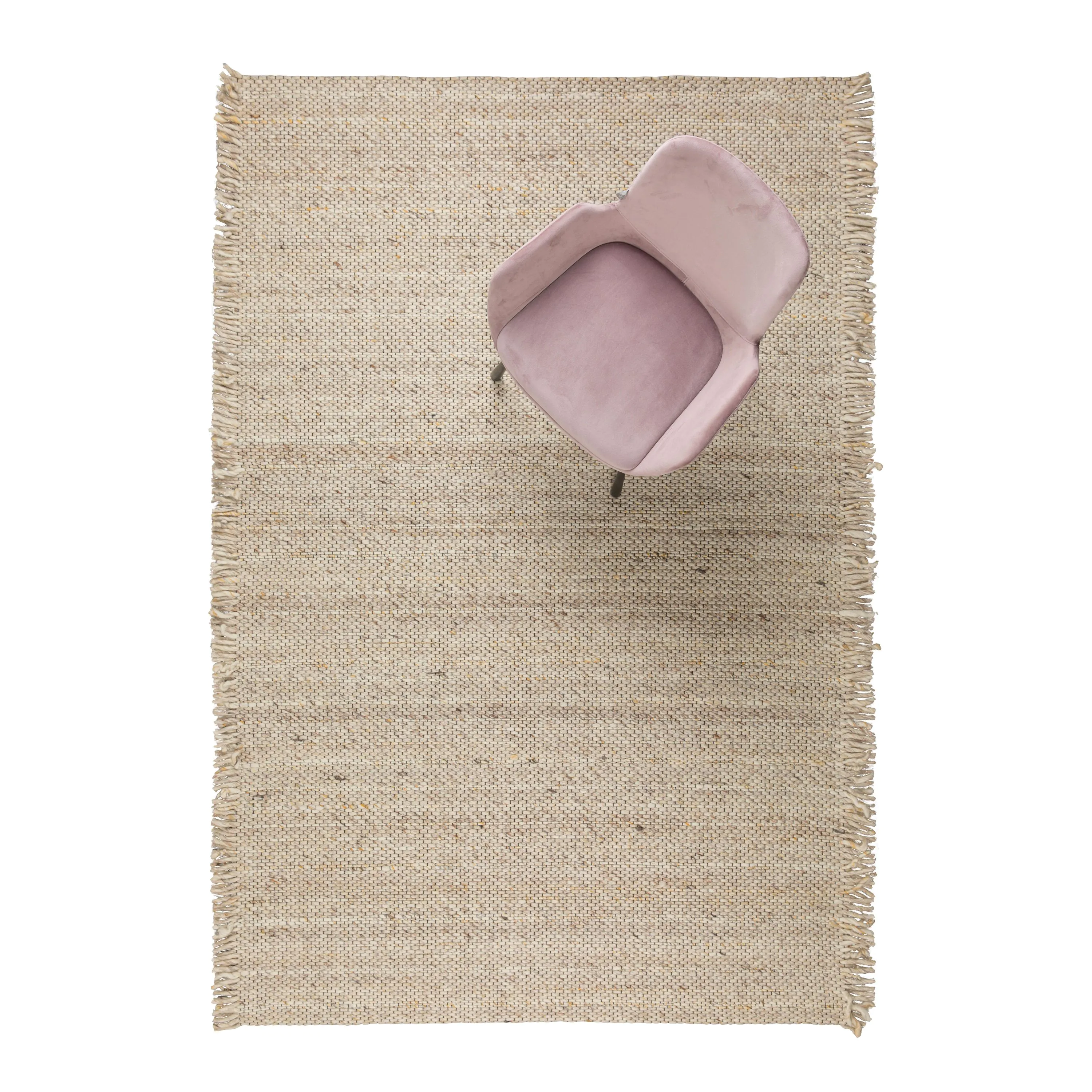Frills Vloerkleed 170 x 240 cm Beige/Geel | Zuiver