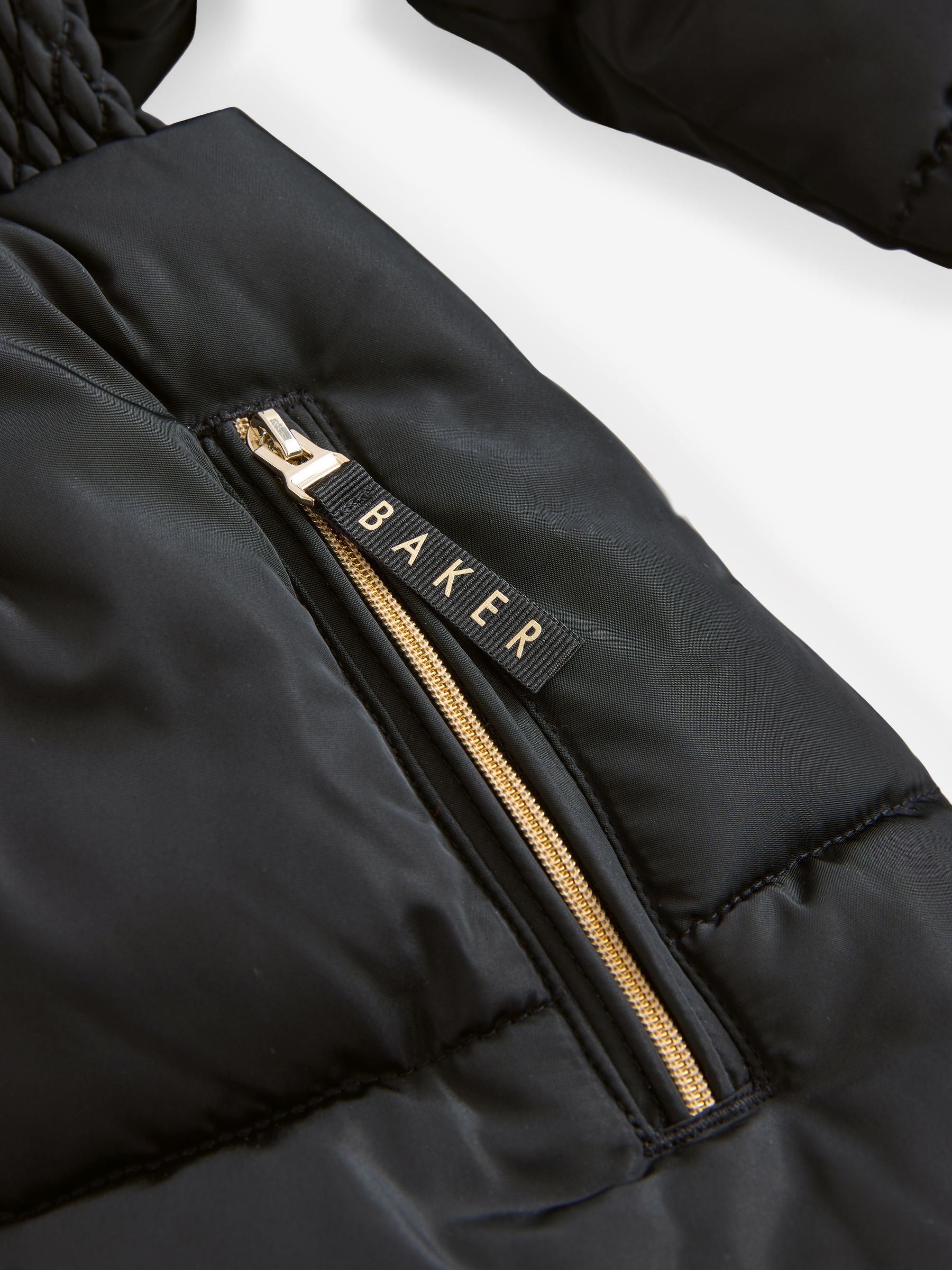 Buy Baker by Ted Baker Shower Resistant Skirted Padded Black Coat