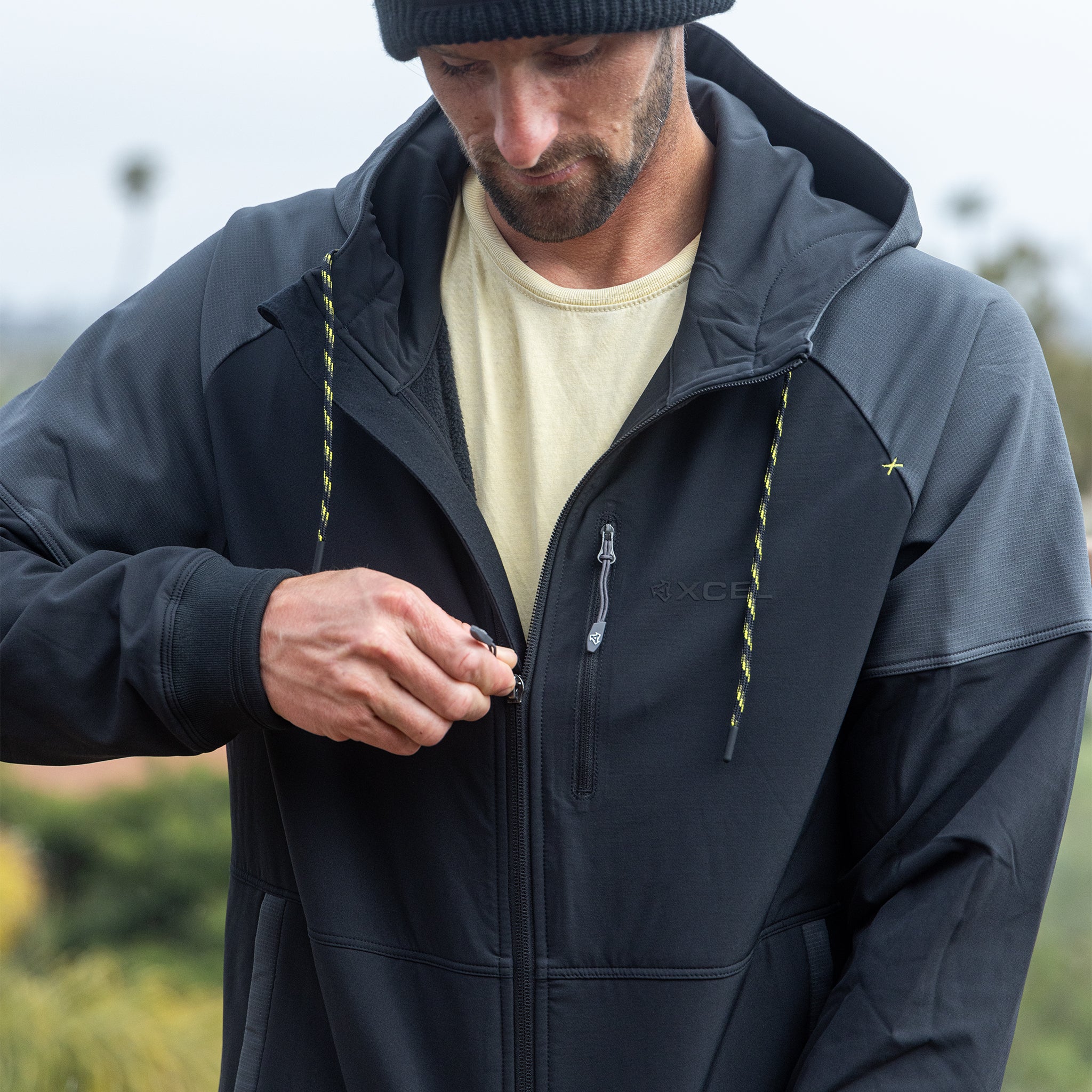 Men's Infiniti Jacket - Black/Graphite – Xcel Wetsuits