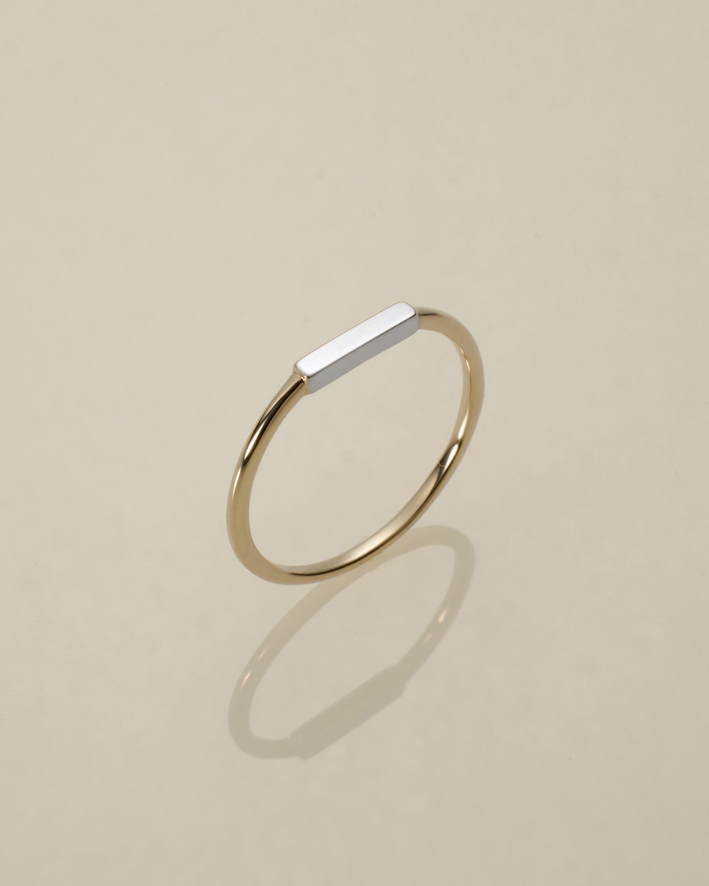 K10 レクタングル スキンリング コンビカラー | XOZ 10金リング – XOZ